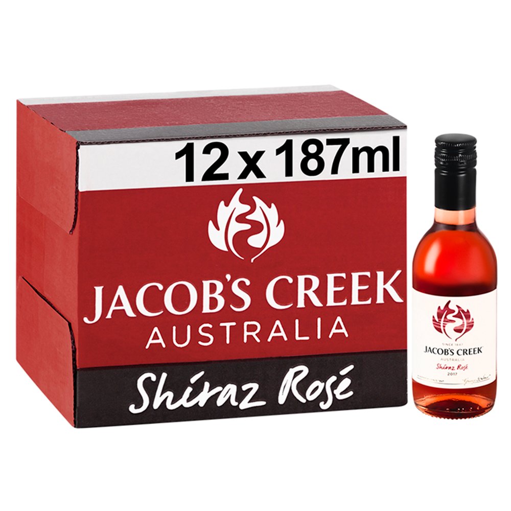 Jacob's Creek Shiraz Rose Wine 12 x 187ml