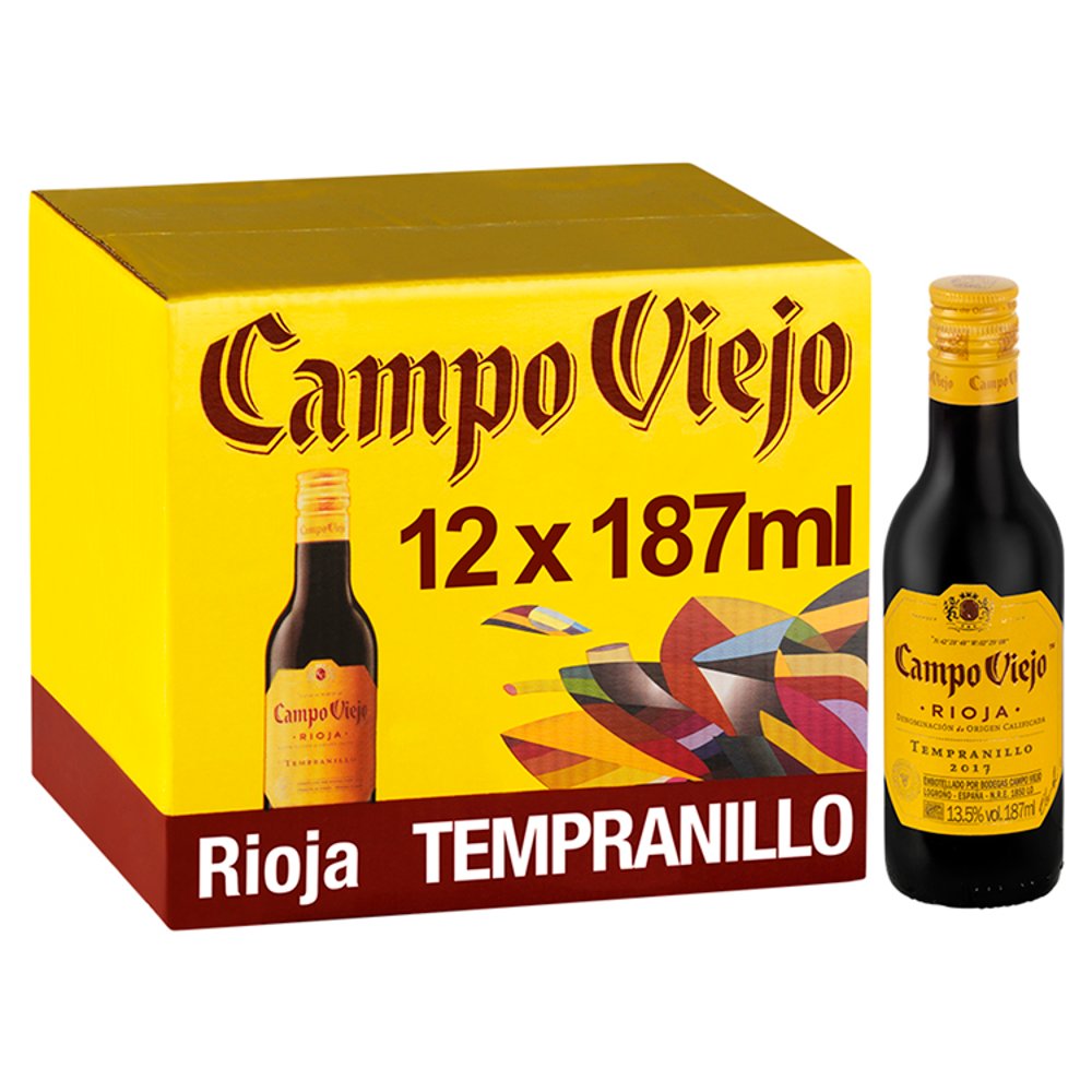 Campo Viejo Rioja Tempranillo Red Wine 12 x 187ml