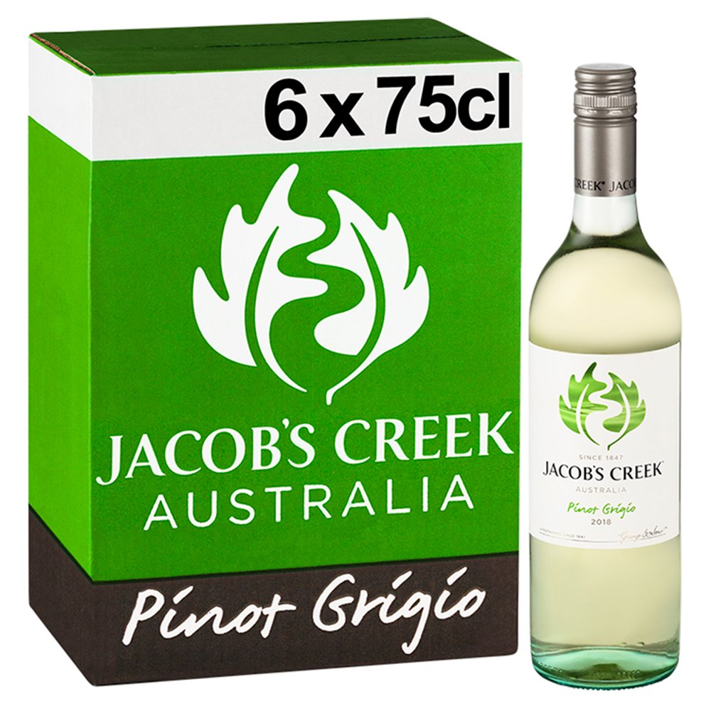 Jacob's Creek Pinot Grigio White Wine 6 x 75cl