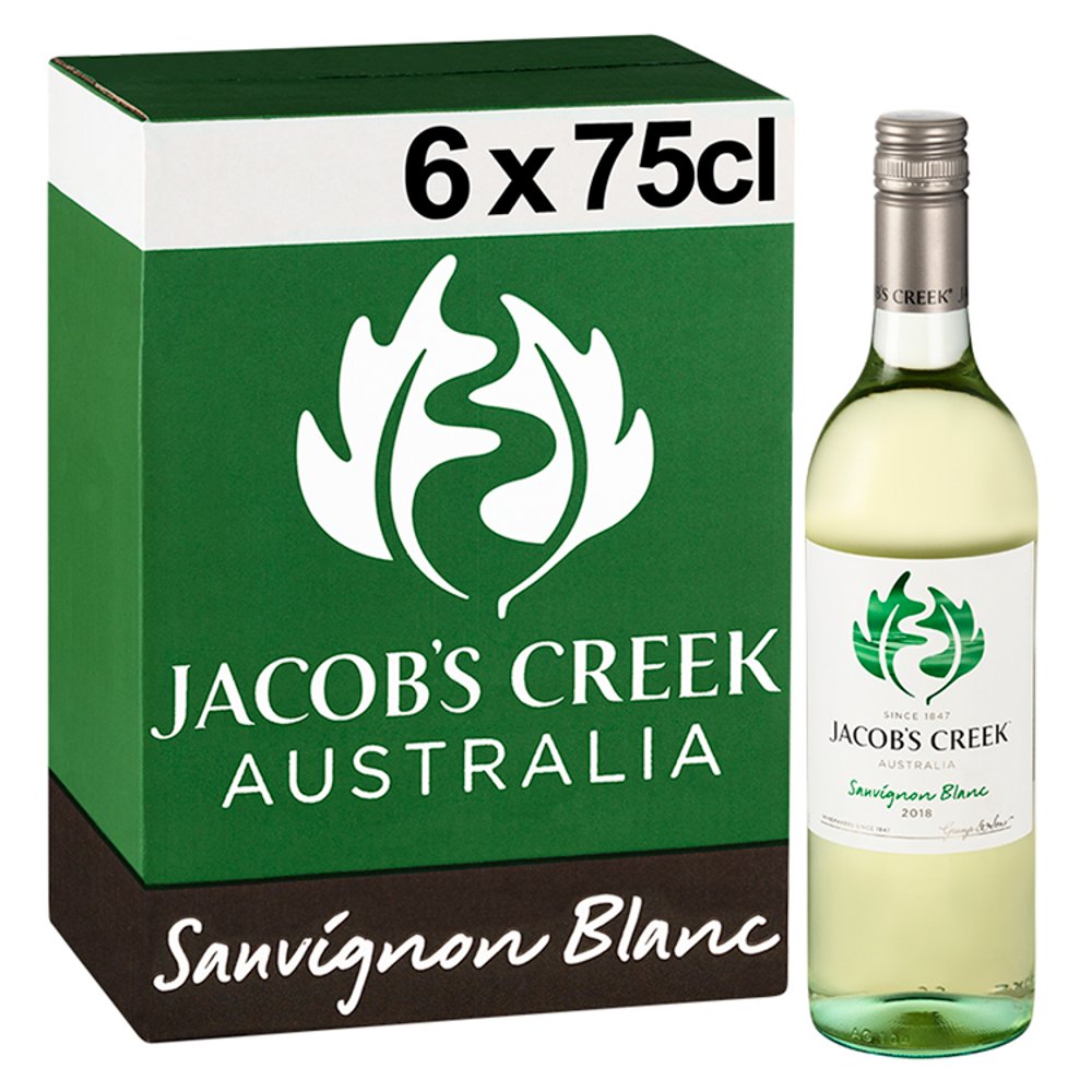 Jacob's Creek Sauvignon Blanc White Wine 6 x 75cl