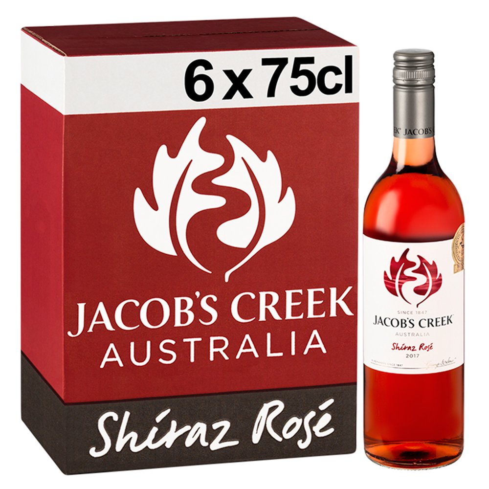 Jacob's Creek Shiraz Rose Wine 6 x 75cl