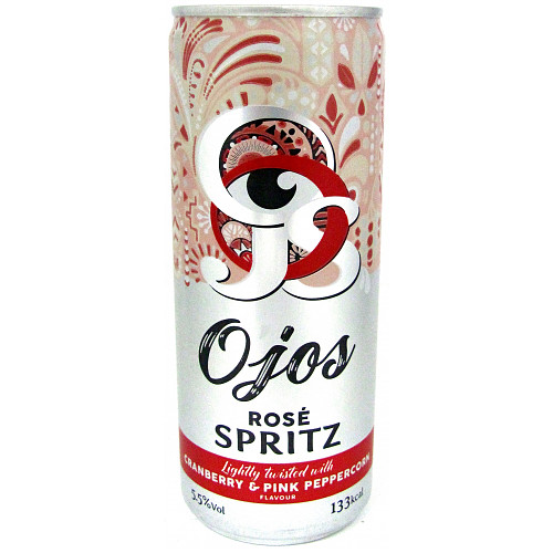 O'jos Rose Spritz Lightly Twisted with Cranberry & Pink Peppercorn Flavour 250ml