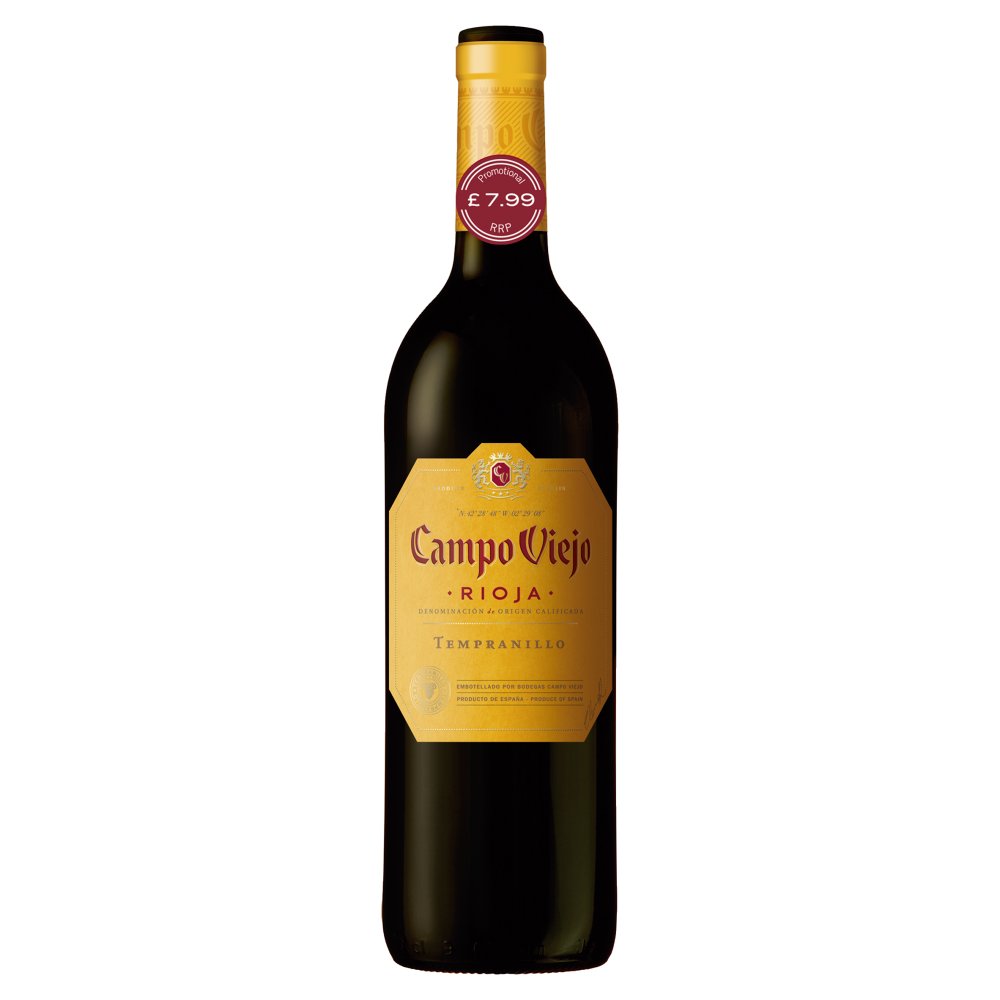 Campo Viejo Rioja Tempranillo Red Wine 75cl PMP 7.99