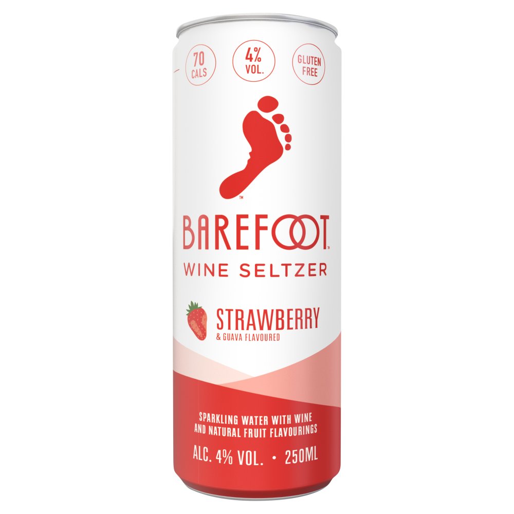 Barefoot Wine Seltzer Strawberry & Guava 250ml