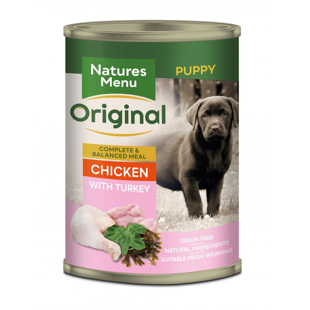 Natures Menu Original Puppy Chicken with Turkey 12 x 400g pack
