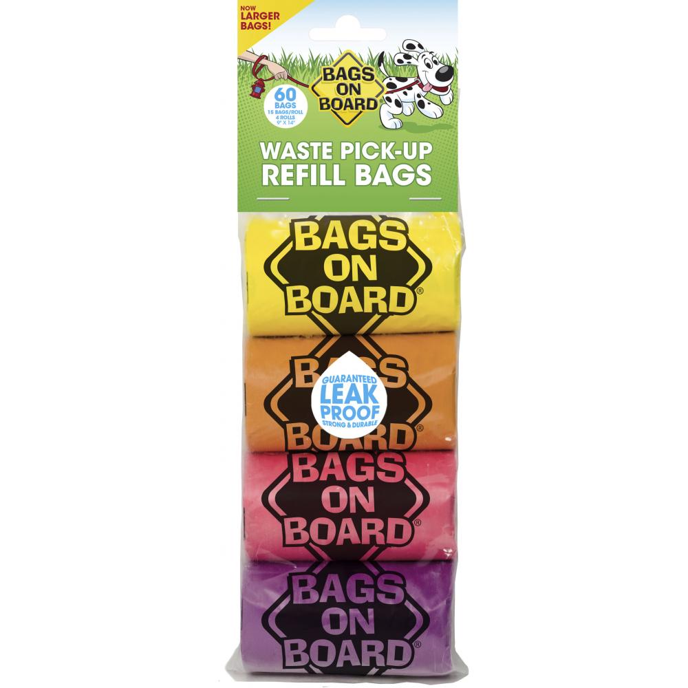 Bags On Board Dog Poo Bags Waste Pick Up Refill Bags Rainbow