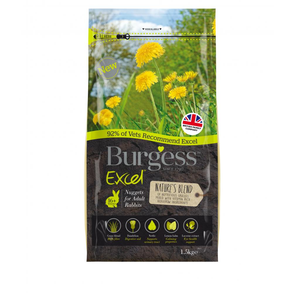 Burgess Excel Rabbit Nuggets Nature's Blend