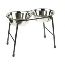 Classic Highstand Dog Food and Water Bowls - 2 x1600ml