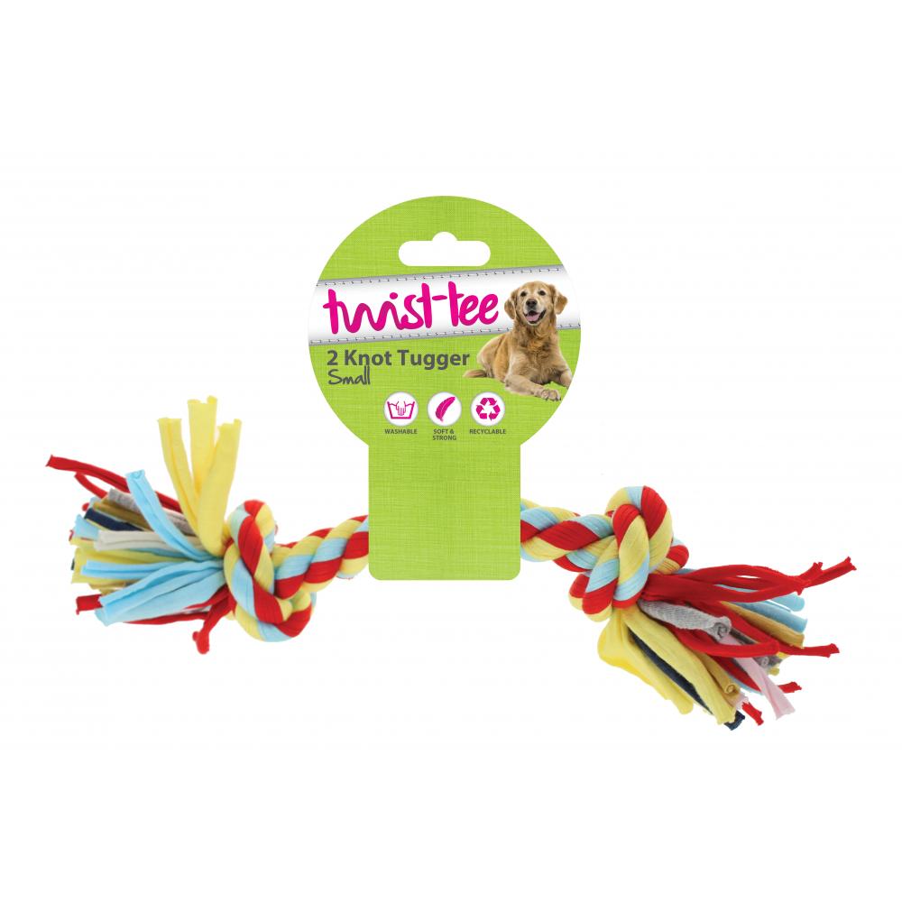 Happy Pet Twist-tee 2 Knot Dog Toy