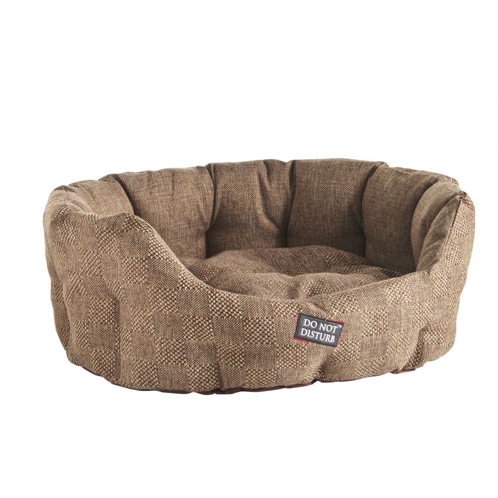Do Not Disturb Oval Bed Brown