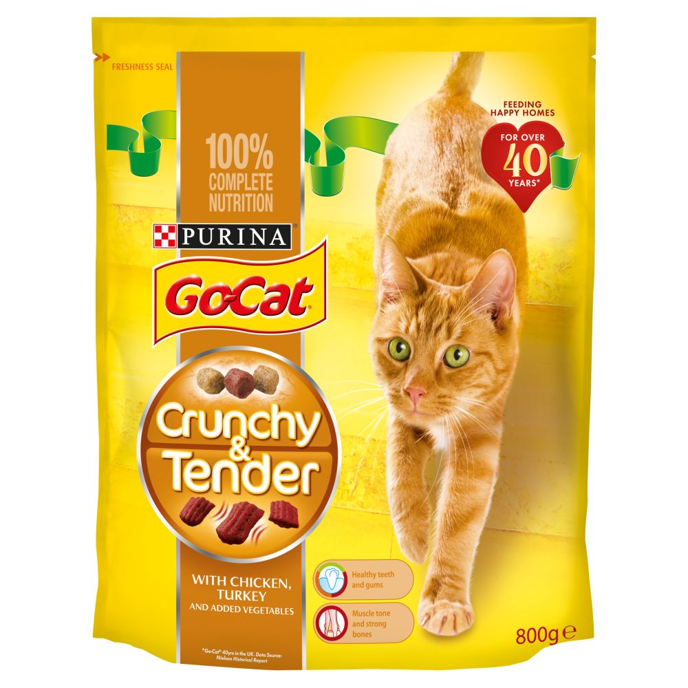 Go-Cat Crunchy & Tender Chicken,Turkey & Veg