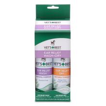 Vet's Best Ear Relief Wash & Dry Cleaning Kit