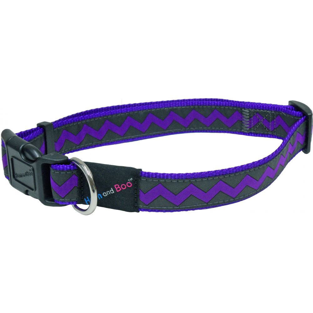 Hemm & Boo Zigzag Collar Purple