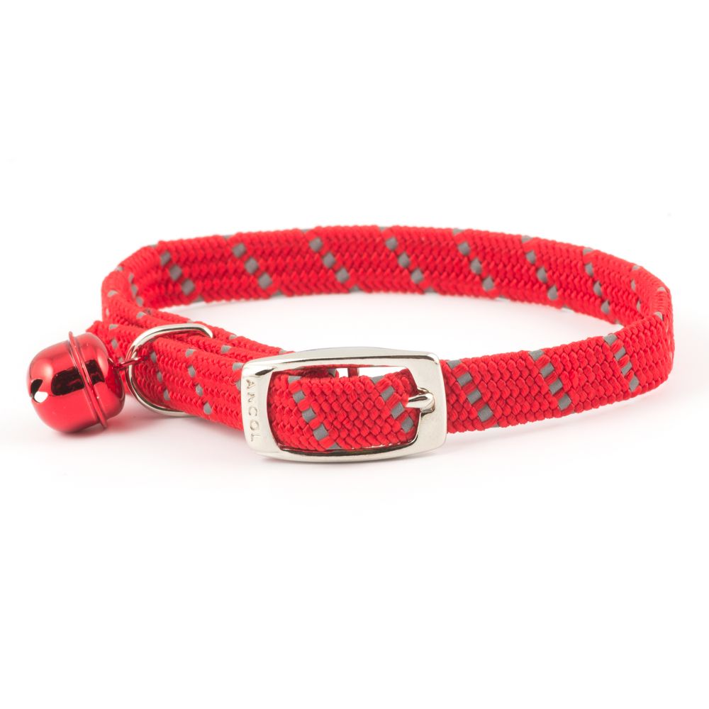 Ancol Collar Cat Reflective Red
