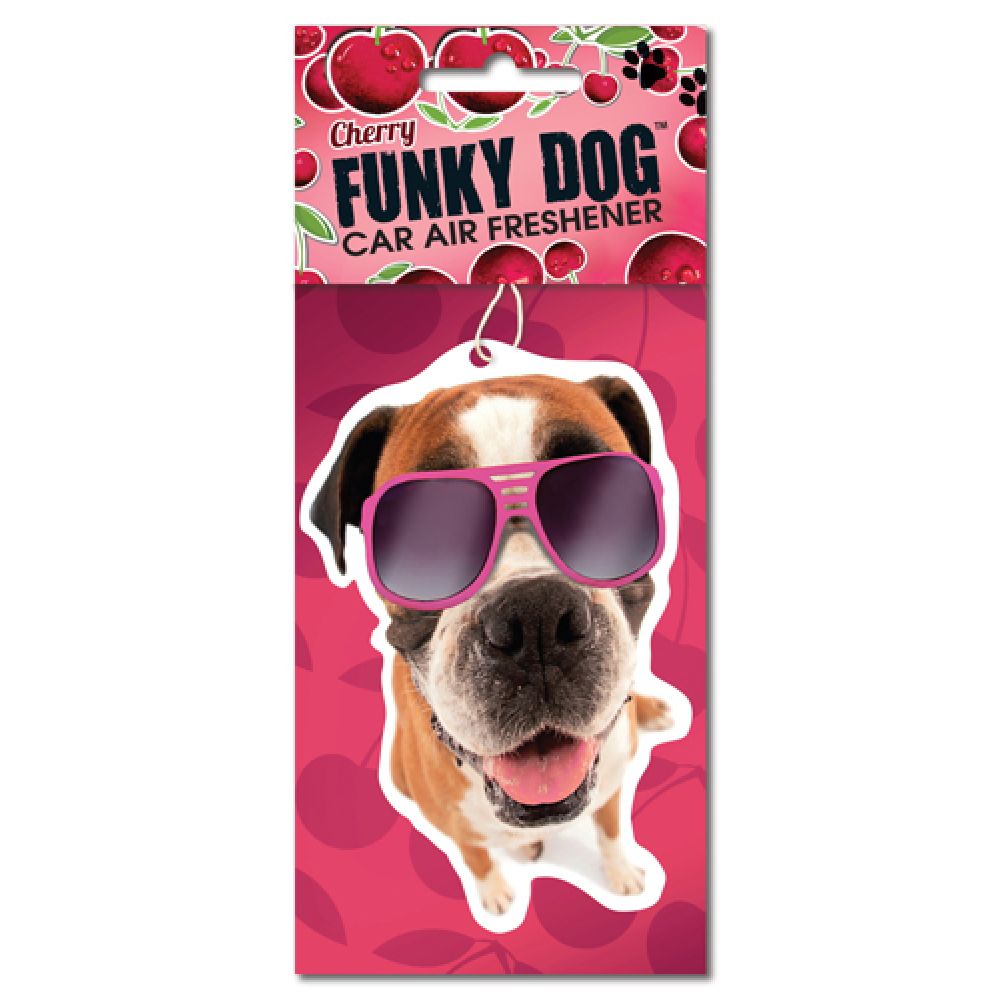Funky Dog Air Freshner Cherry