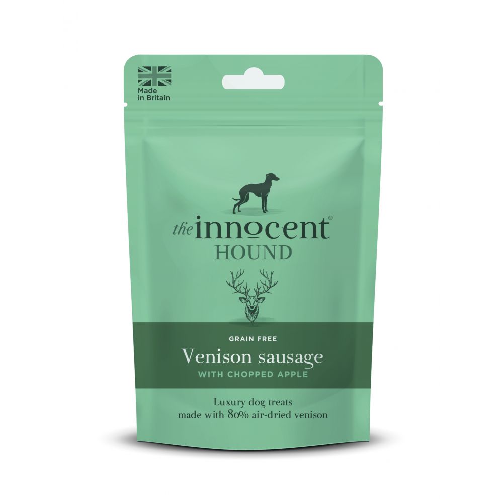 The Innocent Hound Venison Sausages with Chopped Apple