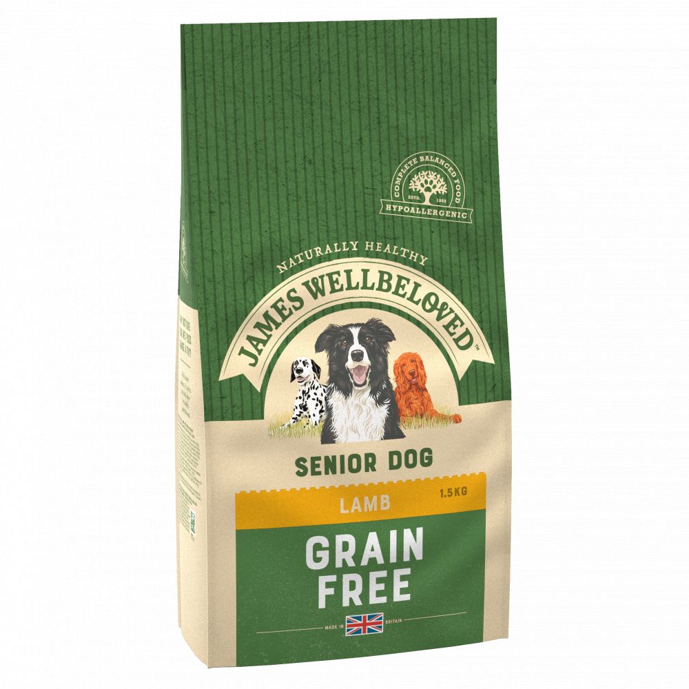 JAMES WELLBELOVED Dog Food Grain Free Lamb Senior