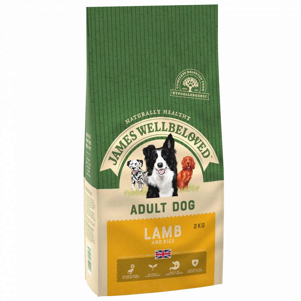 JAMES WELLBELOVED Lamb & Rice Kibble Adult Maintenance Dry Dog Food 