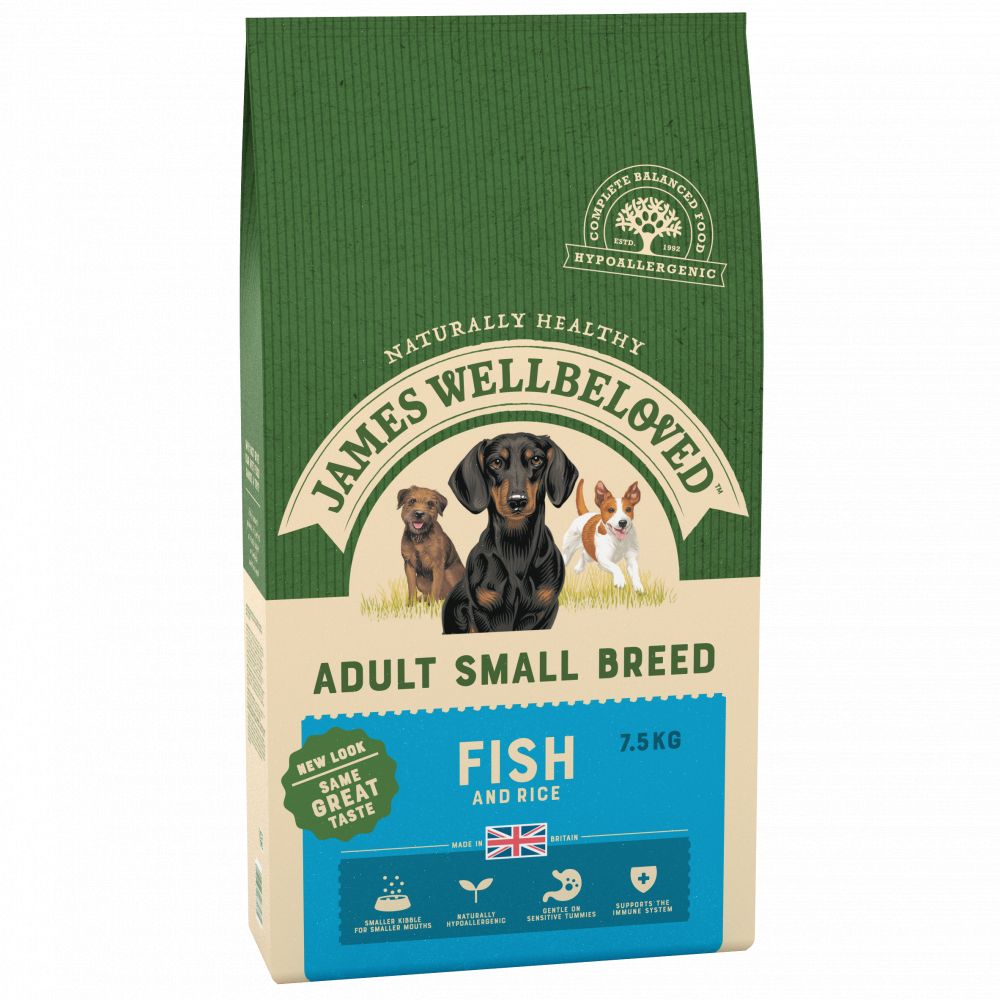 James Wellbeloved Adult Dog Food Small Breed Fish & Rice