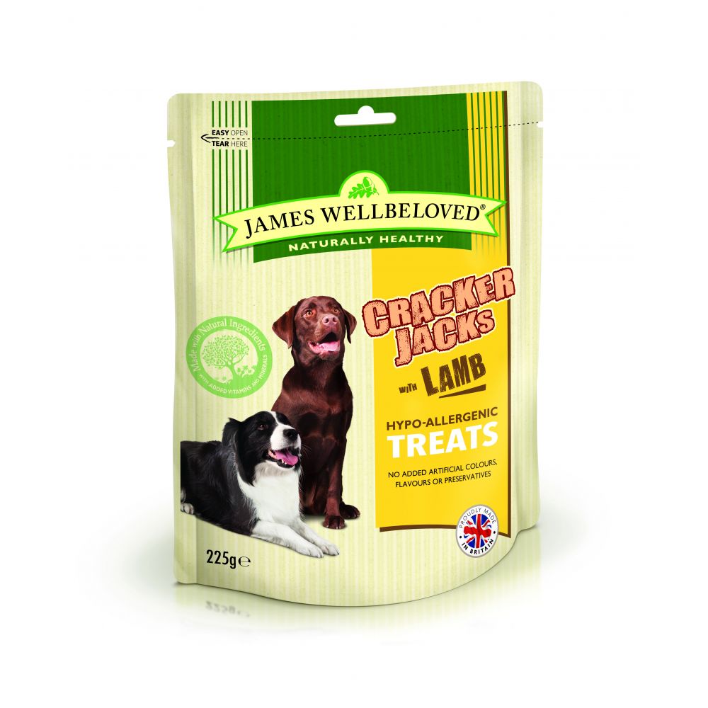 James Wellbeloved Crackerjack Dog Treats Lamb & Rice