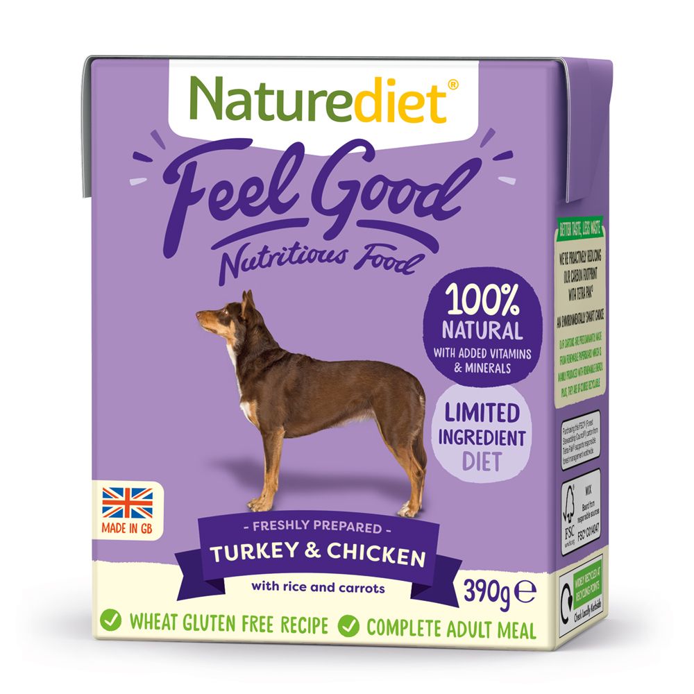 Naturediet Feel Good Turkey & Chicken 18 x 390g