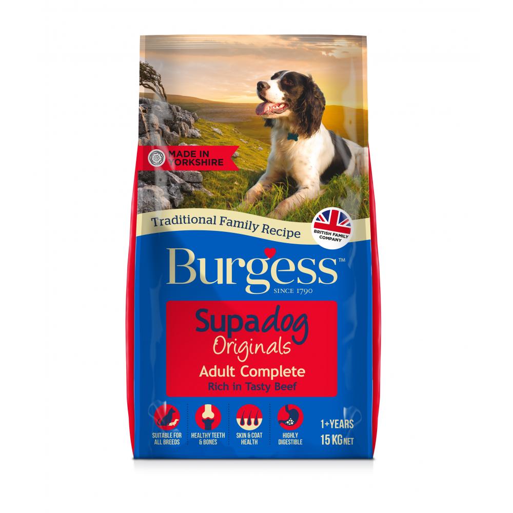Burgess Supadog Original Adult Dog Beef 15kg