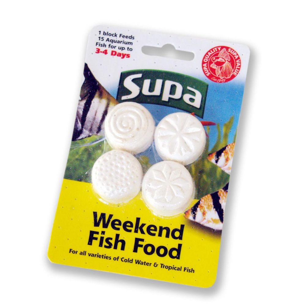 Supa Fish 4 day Weekend Fish Food 4 x 5g