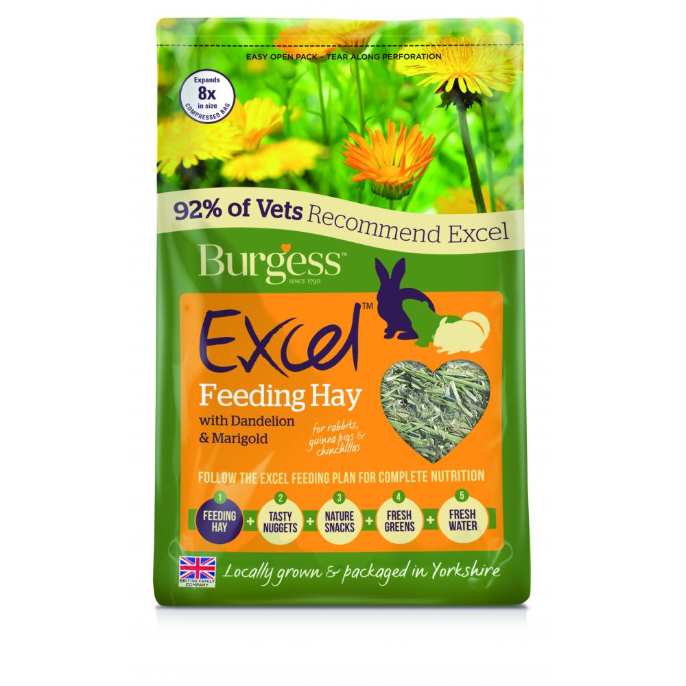Burgess Excel Feeding Hay with Dandelion & Marigold
