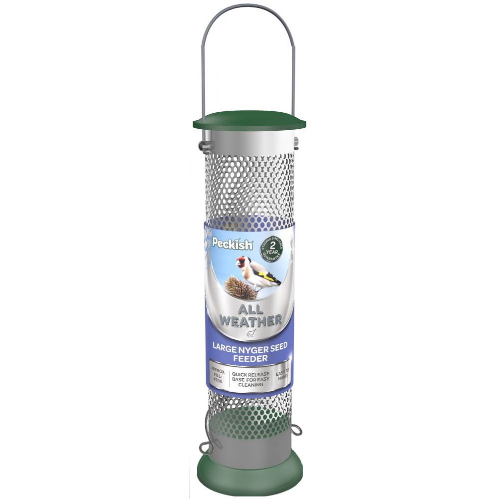 Peckish All Weather Nyjer / Niger / Nyger / Nijer Seed Feeder Large sgl