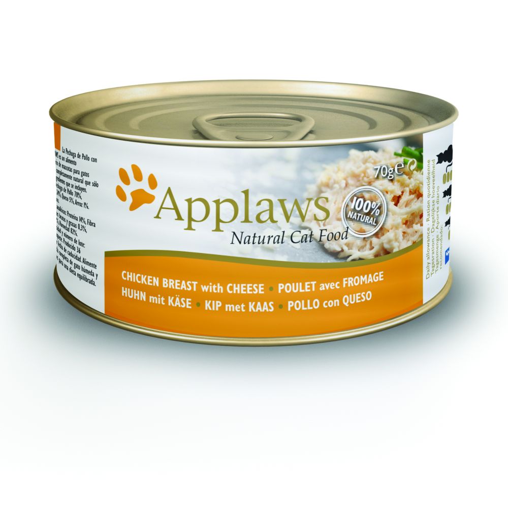 Applaws Cat Chicken & Cheese 24x70g pack
