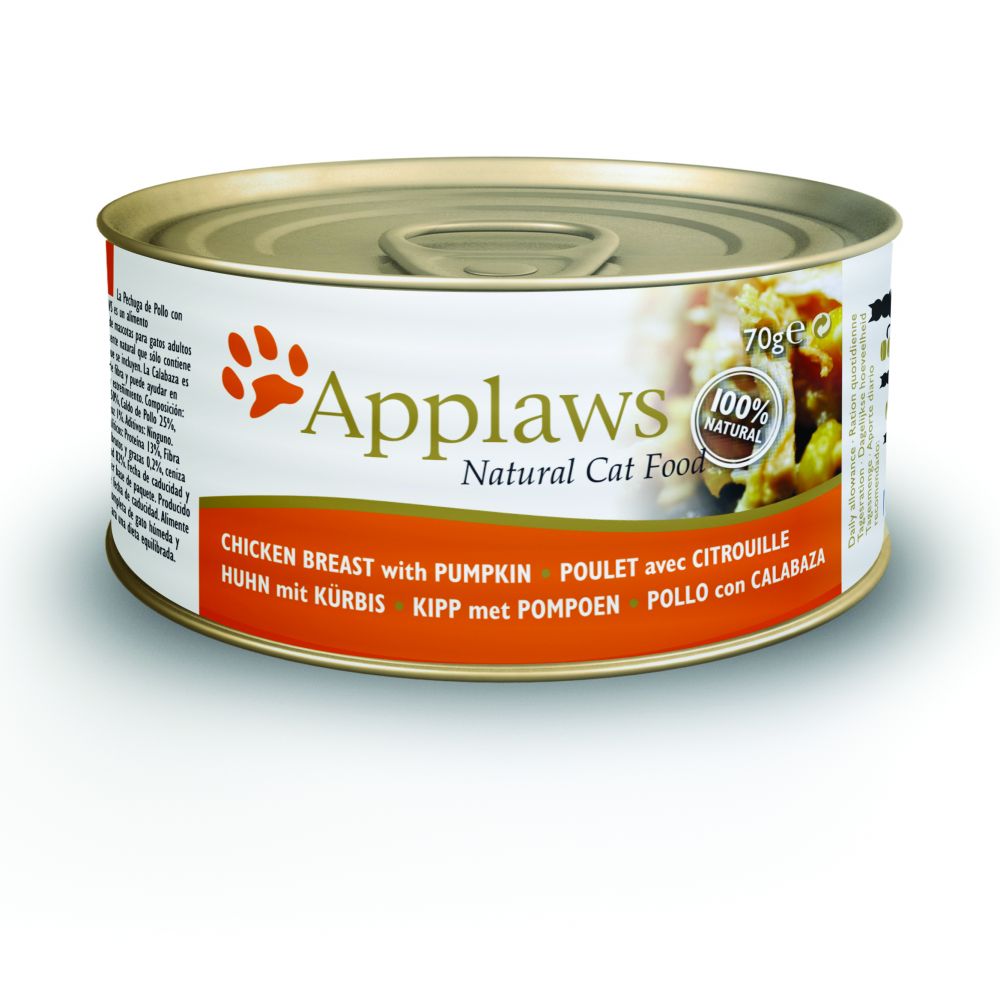 Applaws Cat Chicken & Pumpkin 24x70g pack