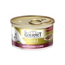 Gourmet Gold Cat Food Chicken & Liver Chunks in Gravy 12 pack