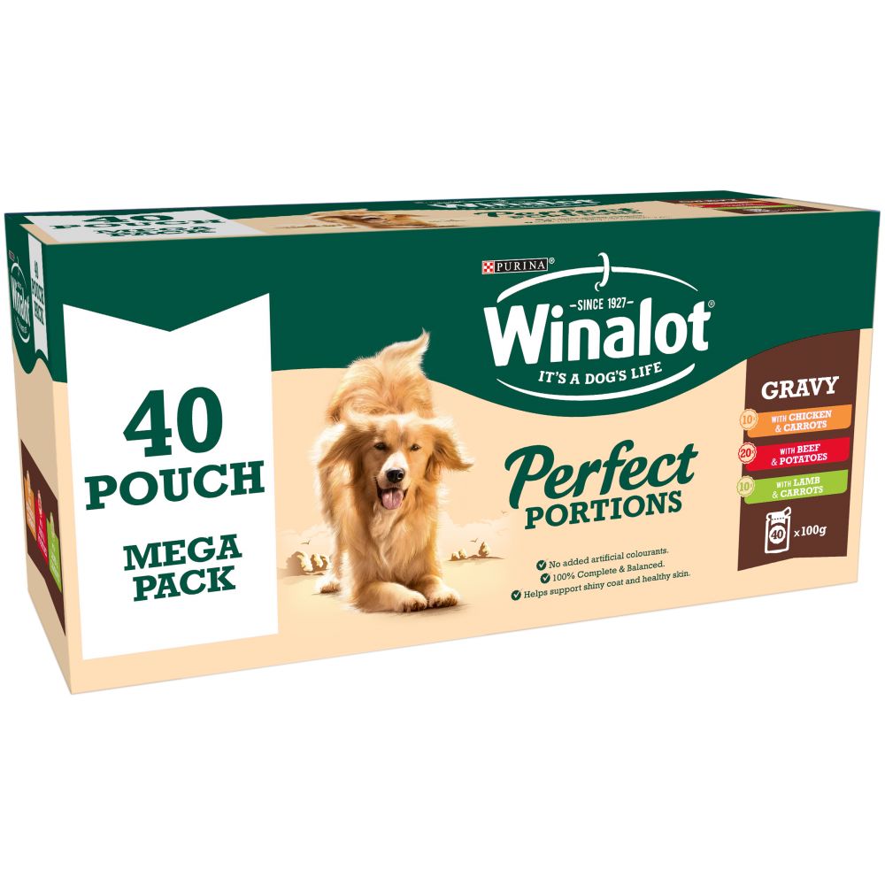 Winalot Perfect Portions Pouch Mixed Chunks in Gravy 40pk