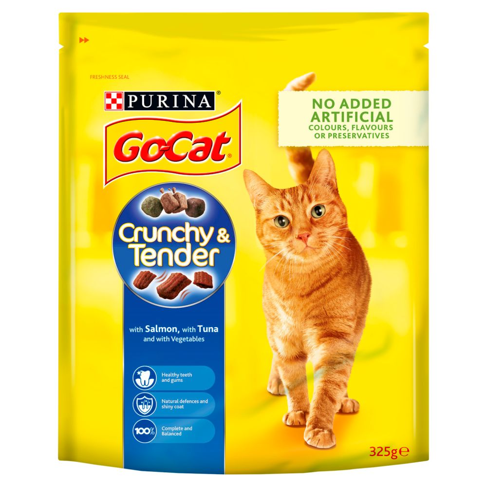 Go Cat Crunchy & Tender Salmon/Tuna & Veg