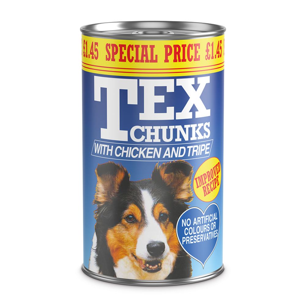 Tex Chicken & Tripe 6 x 1.2kg Special Price £1.45 per tin