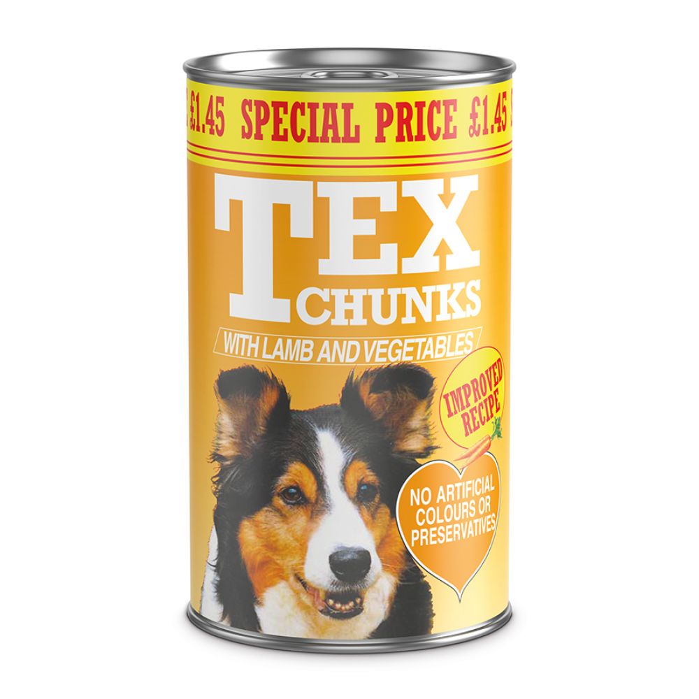 Tex Lamb & Veg 6 x 1.2kg Special Price £1.45 per tin