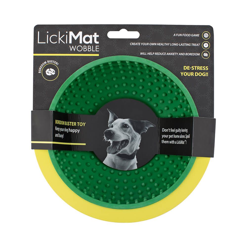 Lickimat Wobble Green - Food Toy for Cats and Dogs