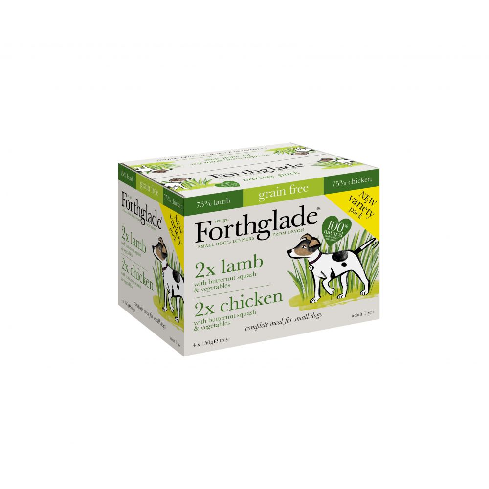 Forthglade Grain Free Complete Meal Chicken and Lamb 4 Pack