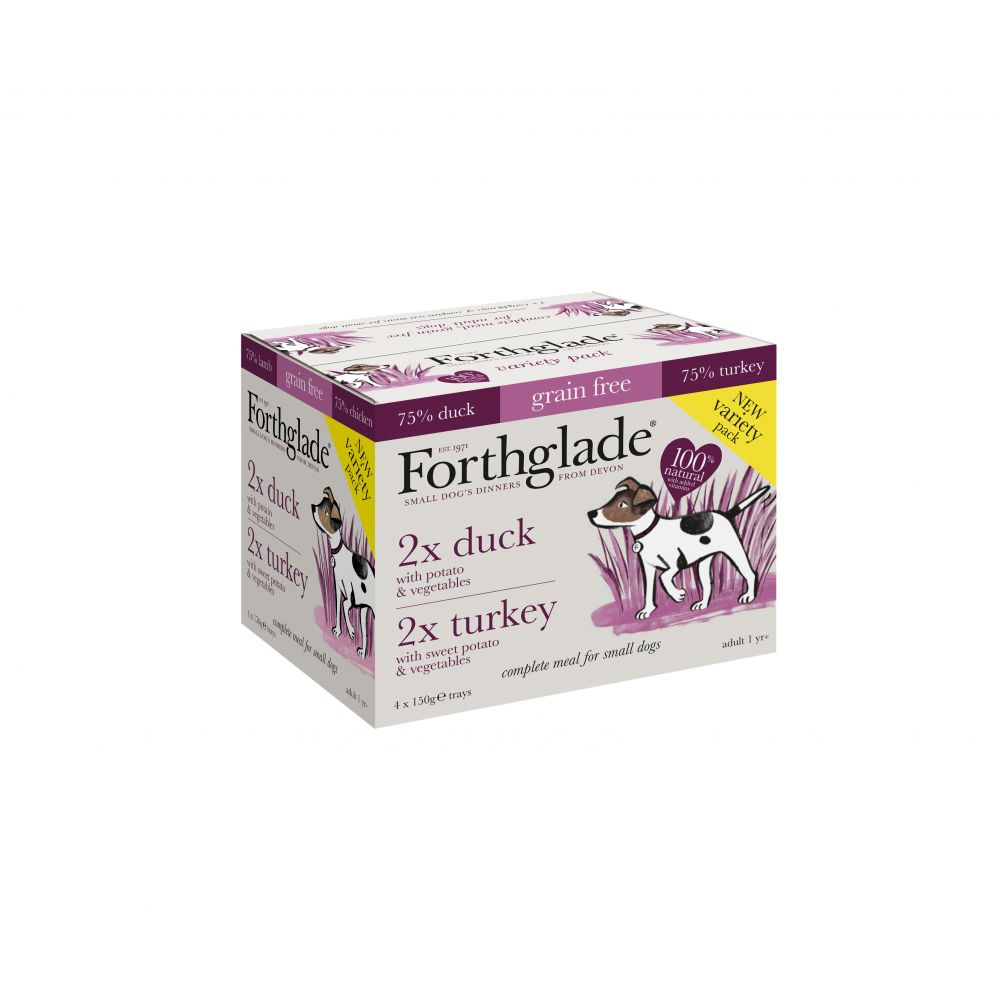 Forthglade Grain Free Complete Meal Duck & Turkey 4 Pack