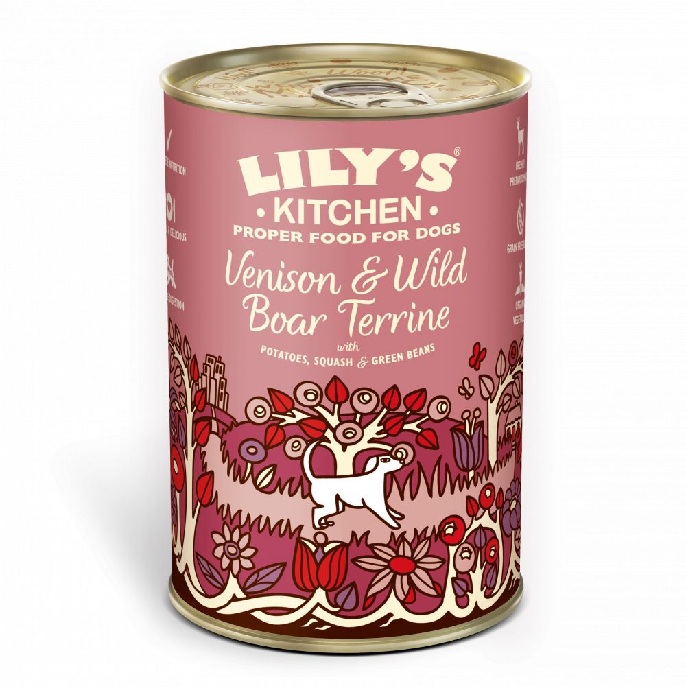 Lily's Kitchen Dog Venison & Wild Boar Terrine 6 pack