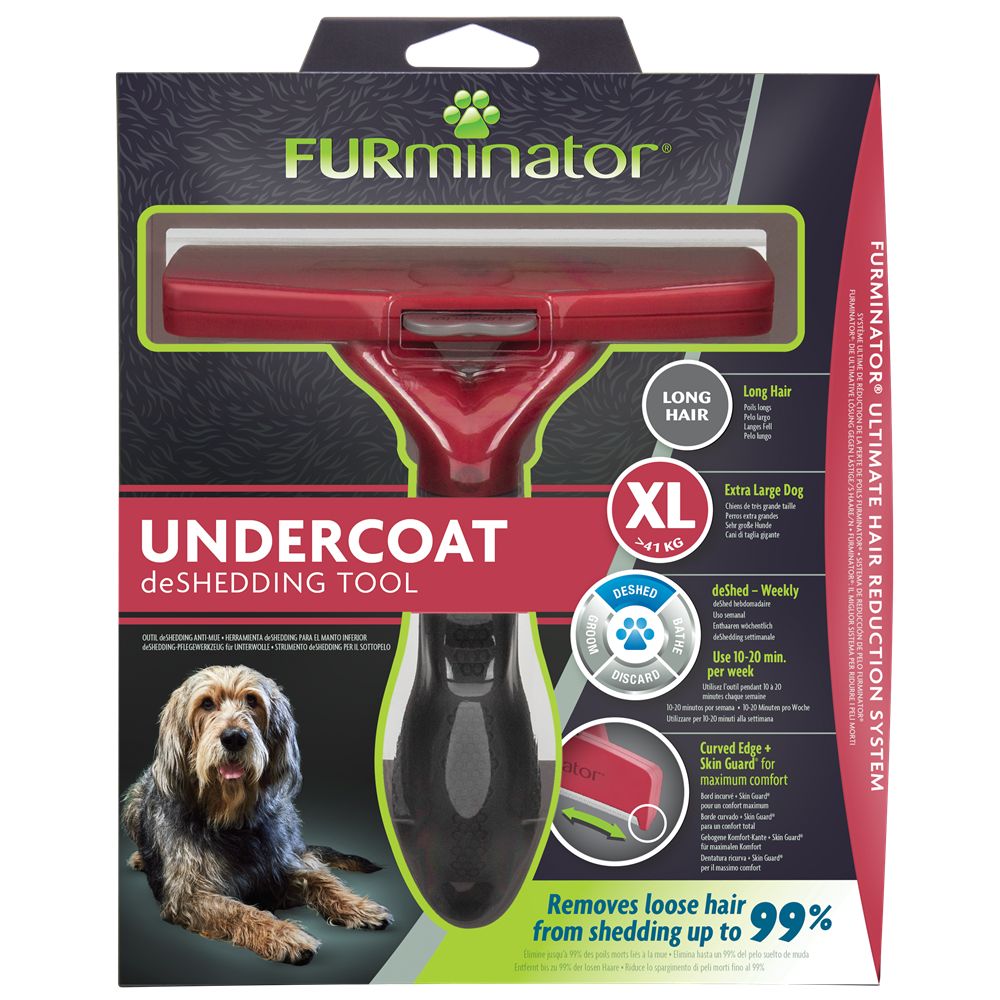 FURminator  Undercoat deShedding Tool for Long Hair Dog XL