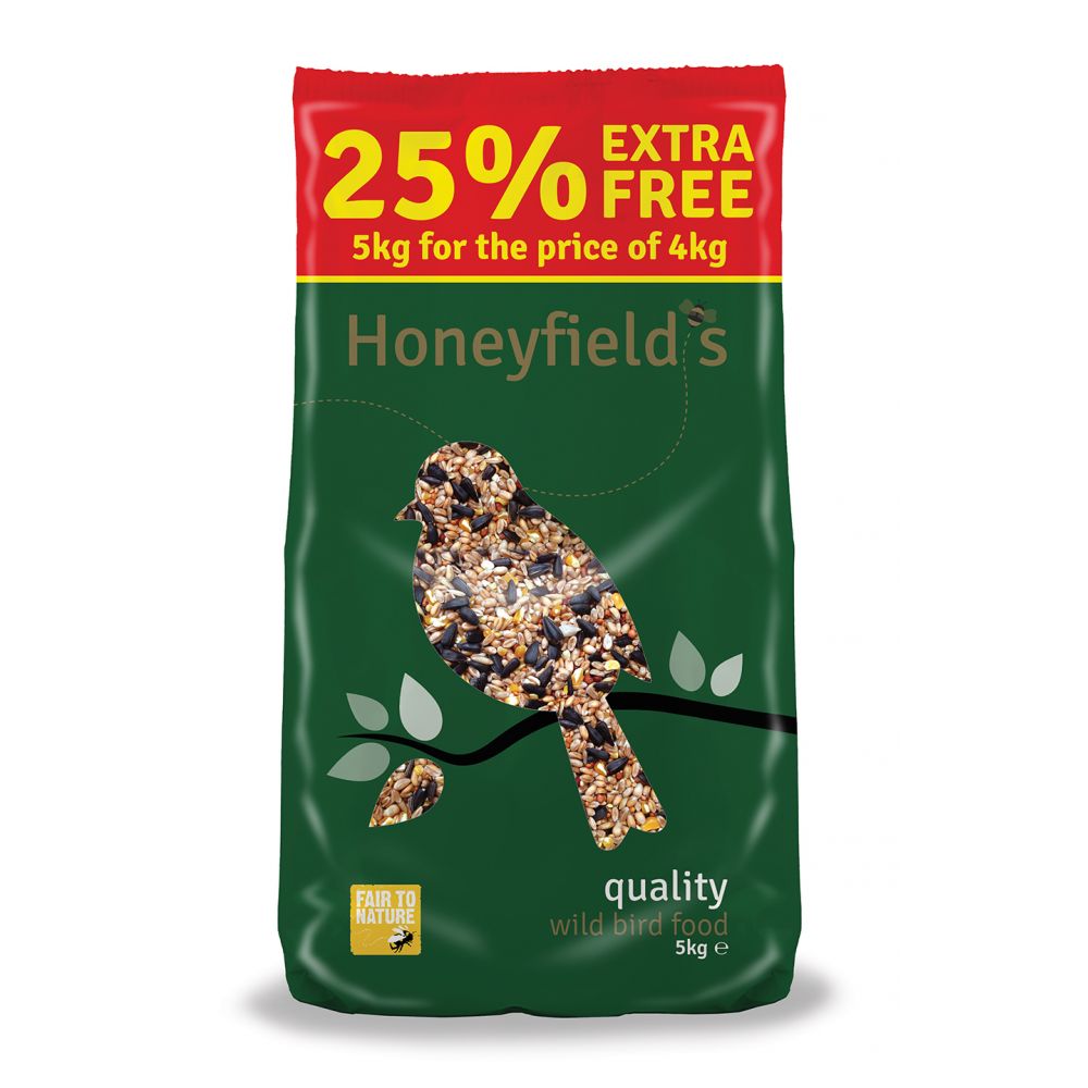 Honeyfields Quality Wild Bird Food 4kg+25%