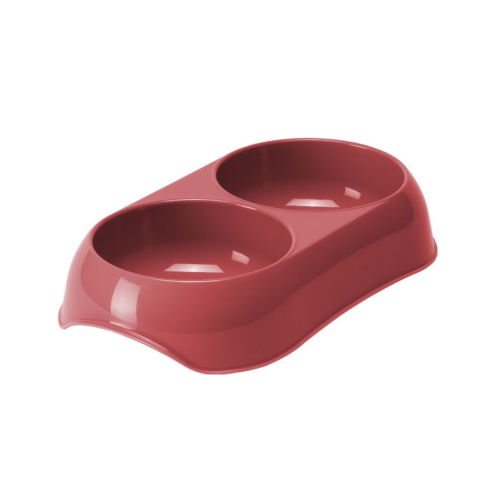 Gusto Twin Bowl Spicy Coral