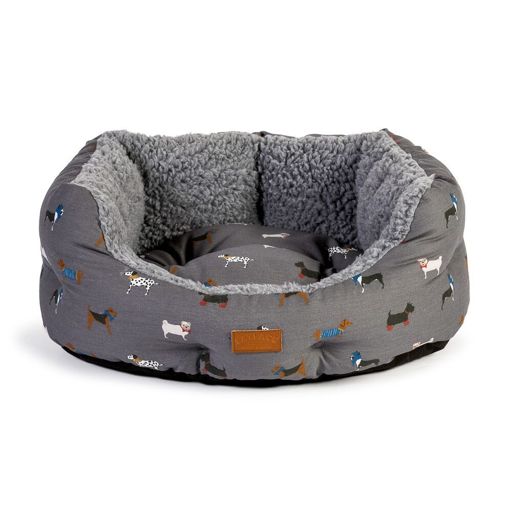 Danish Design FatFace Marching Dogs Slumber Deluxe Dog Bed