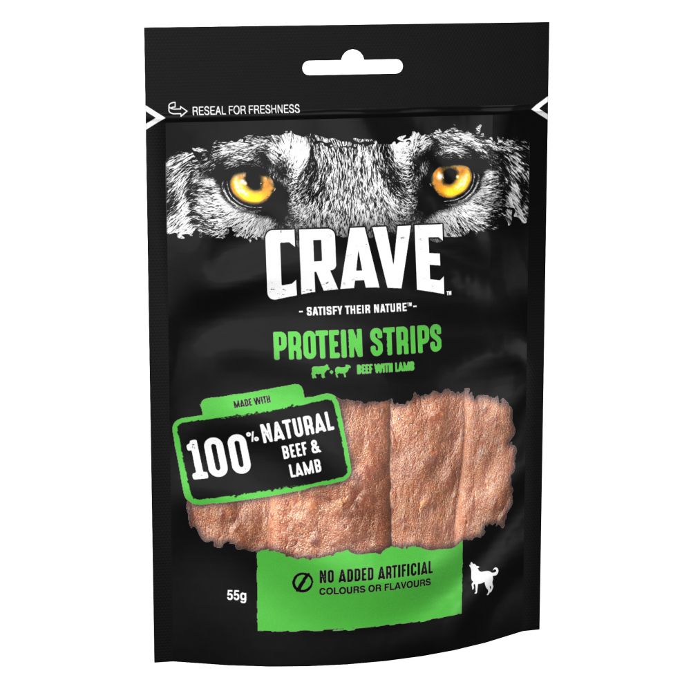 CRAVE Protein Strips with Beef & Lamb