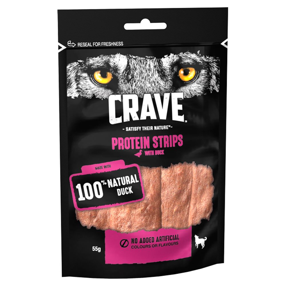 CRAVE Protein Strips with Duck