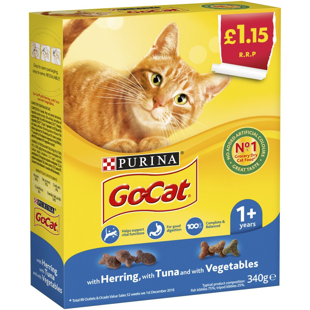 GO-CAT Adult Cat Food Herring &  Tuna with Vegetables 