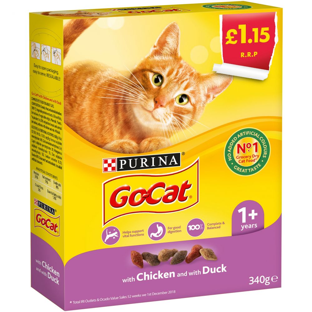 GO-CAT Adult Cat Food - Chicken & Duck 