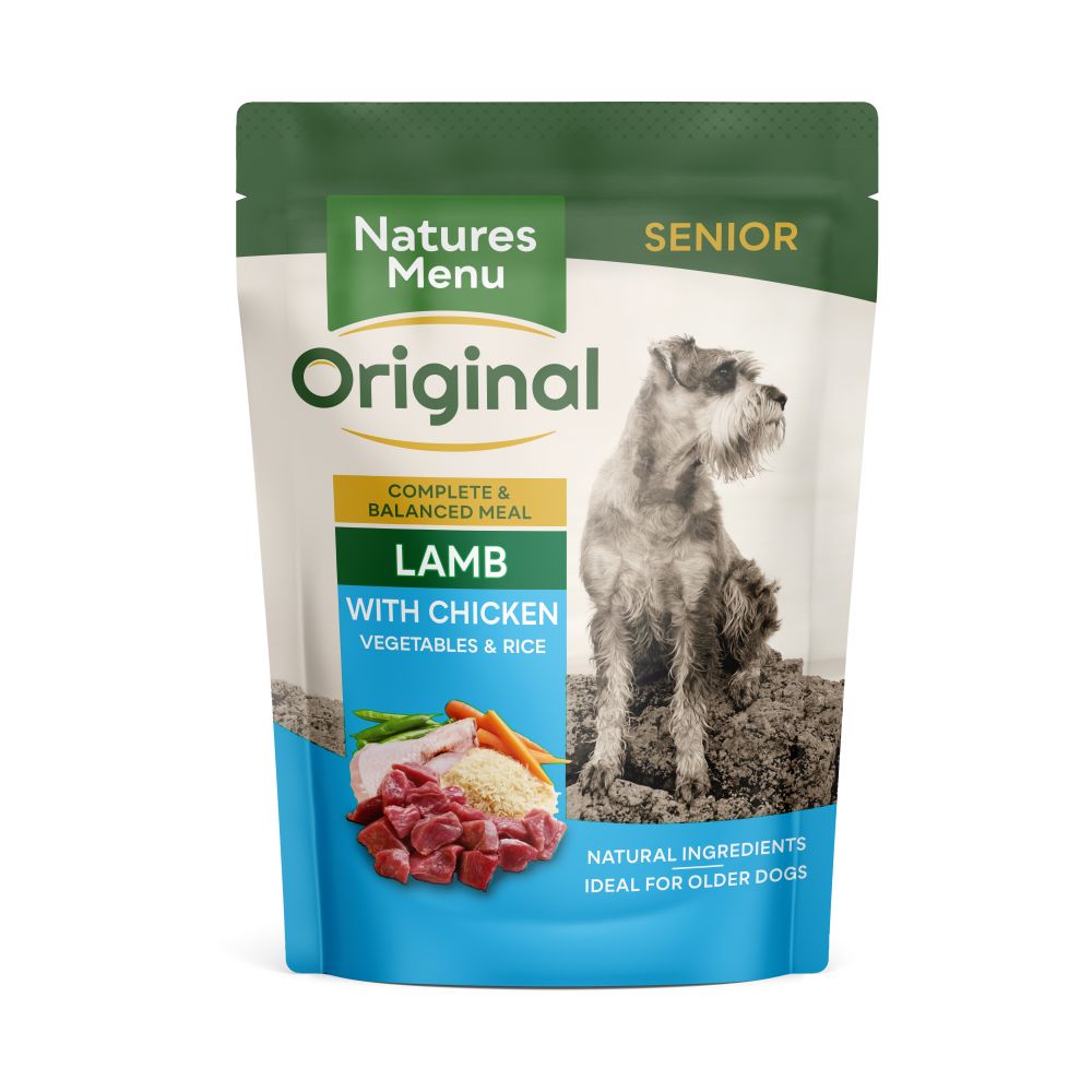 Natures Menu Senior Lamb with Chicken Vegetables & Rice 8 pack