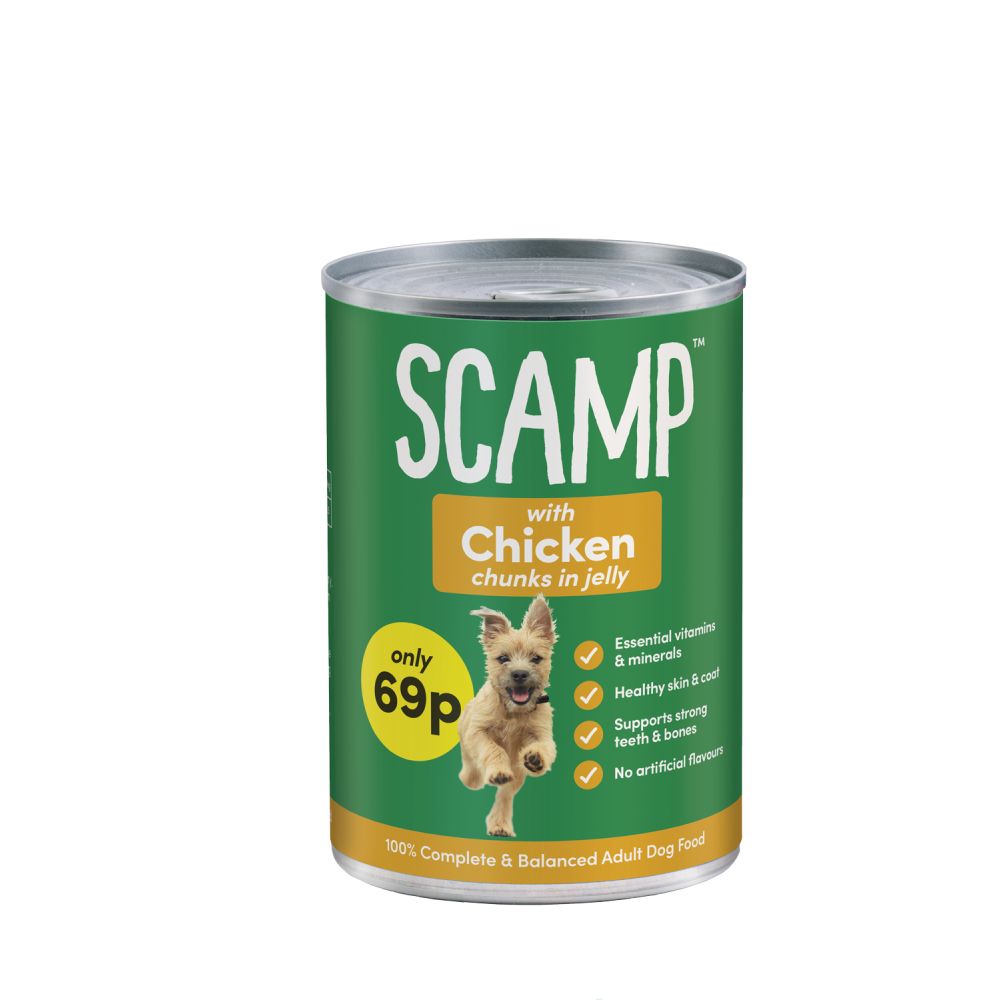 Scamp Chicken 12 x 400g Special Price 69p per tin 